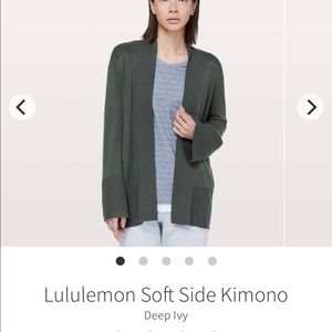 Lululemon Soft Side Kimono Deep Ivy